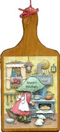 Wooden Breadboard is 7x14 inches. We can personalize with your name!