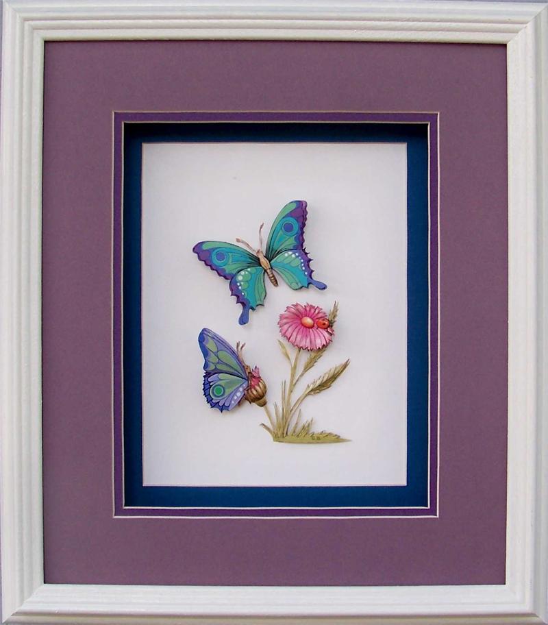 Butterfly Light Blue Butterfly Print size 8x10 6665